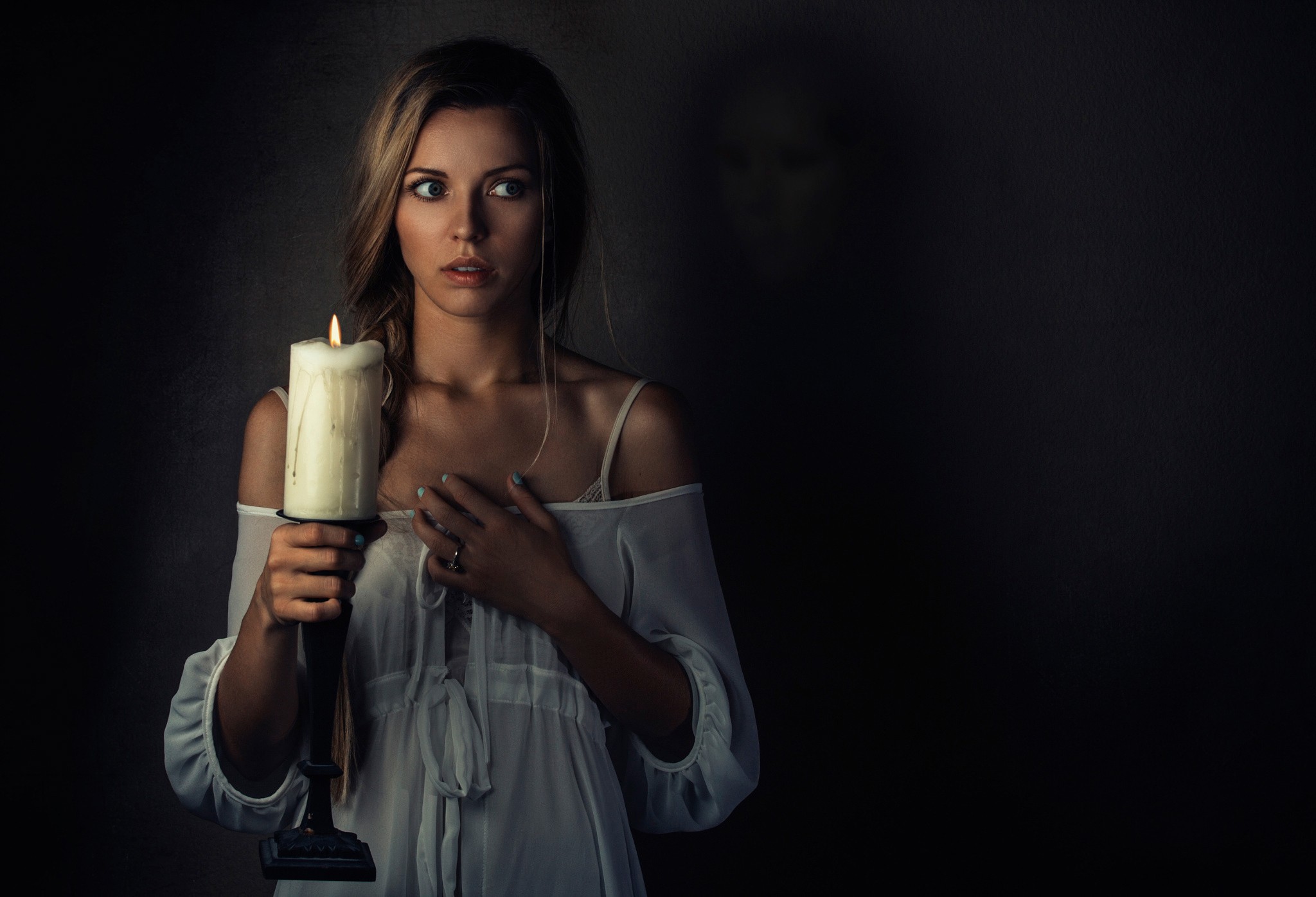 Candles Women Spooky Ghost Wallpaper Girls Wallpaper Better