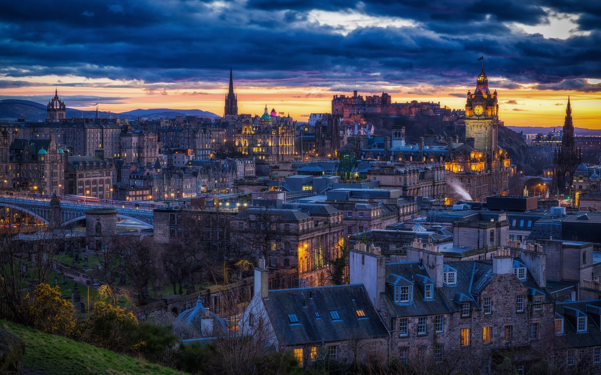 Scotland City Edinburgh Wallpaper Architecture Wallpaper Better