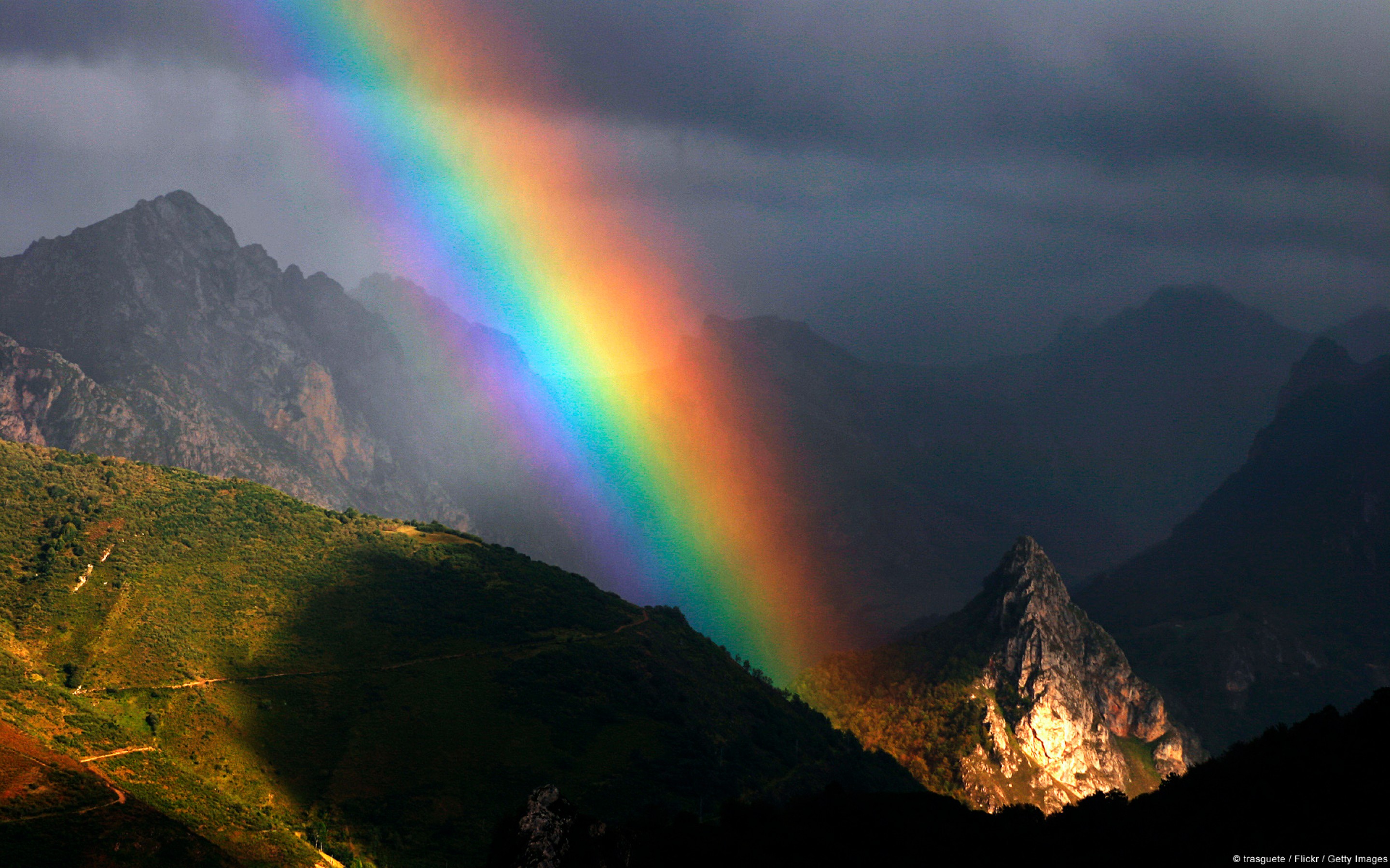 Rainbow Scenery Wallpaper Nature And Landscape Wallpaper Better