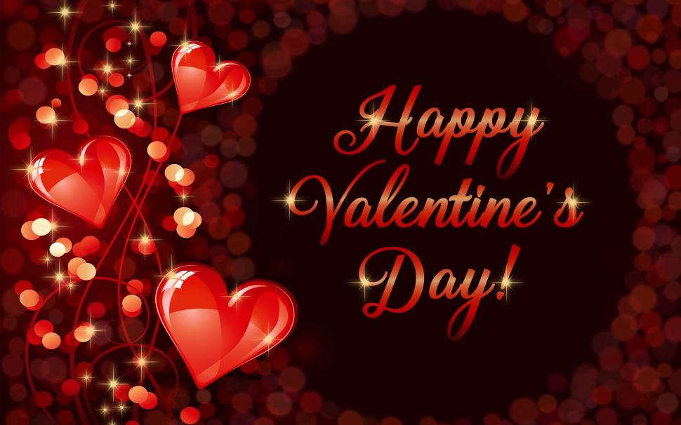 Happy Valentine's Day, romantic, love, hearts wallpaper ...