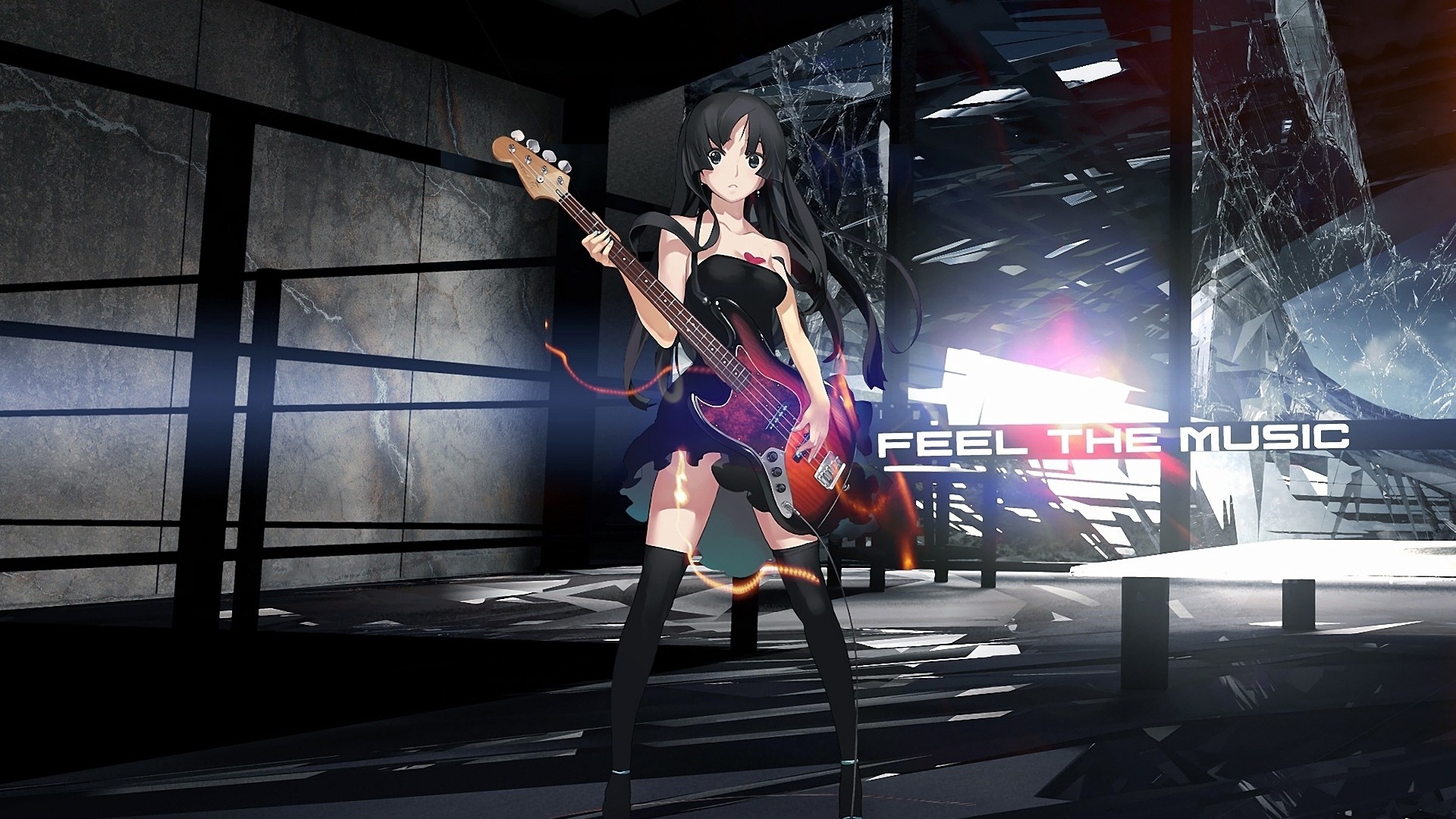 Anime Guitar Mio Akiyama K ON HD Wallpaper Anime Wallpaper Better