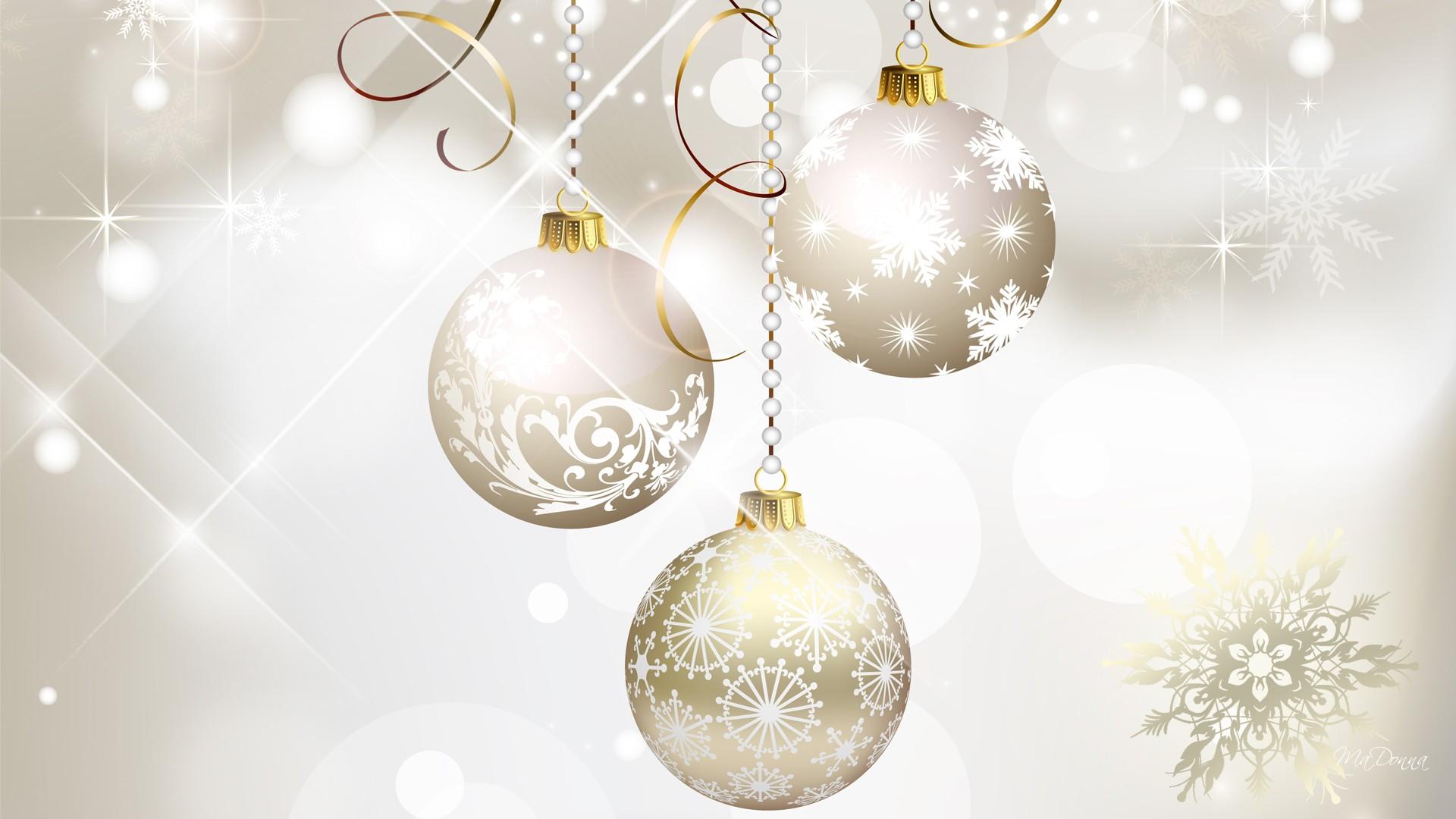 Christmas Silver Gold wallpaper | 3d and abstract | Wallpaper Better