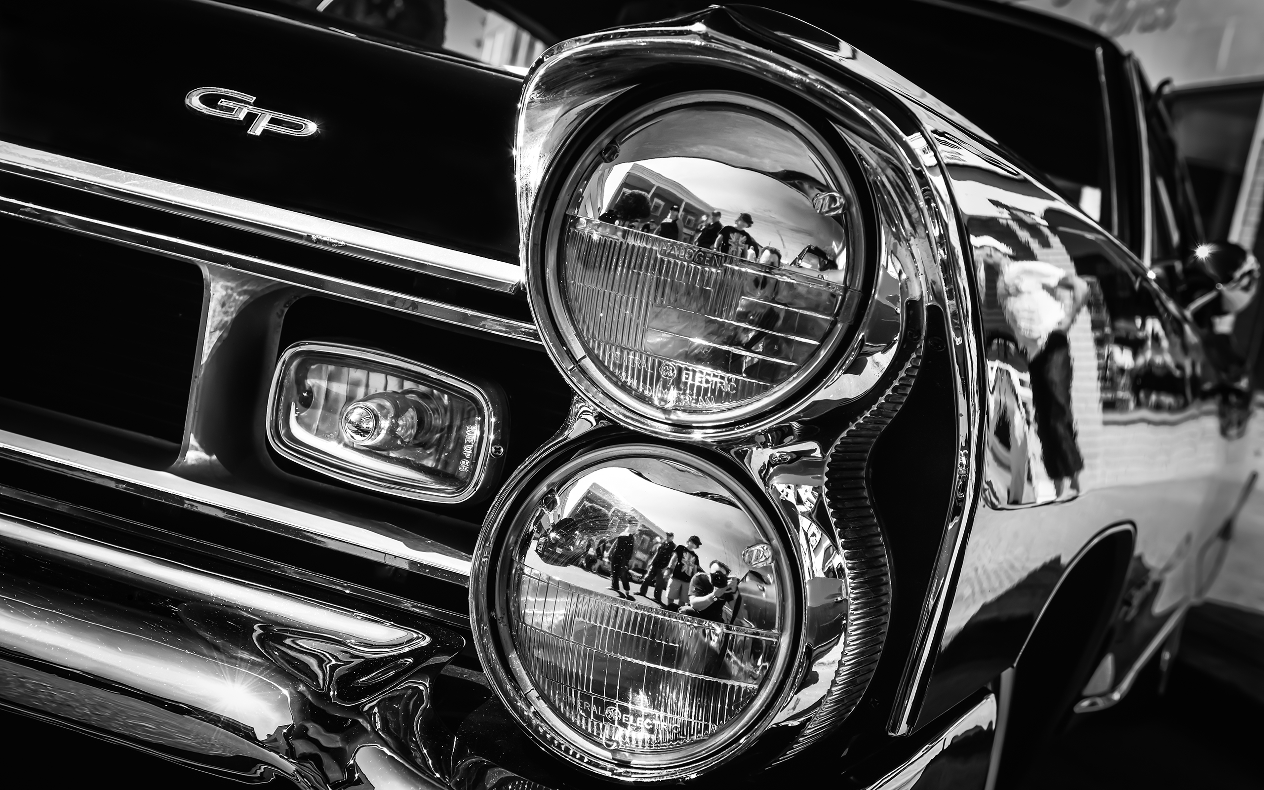 Classic Car Classic BW Headlight HD wallpaper | cars | Wallpaper Better