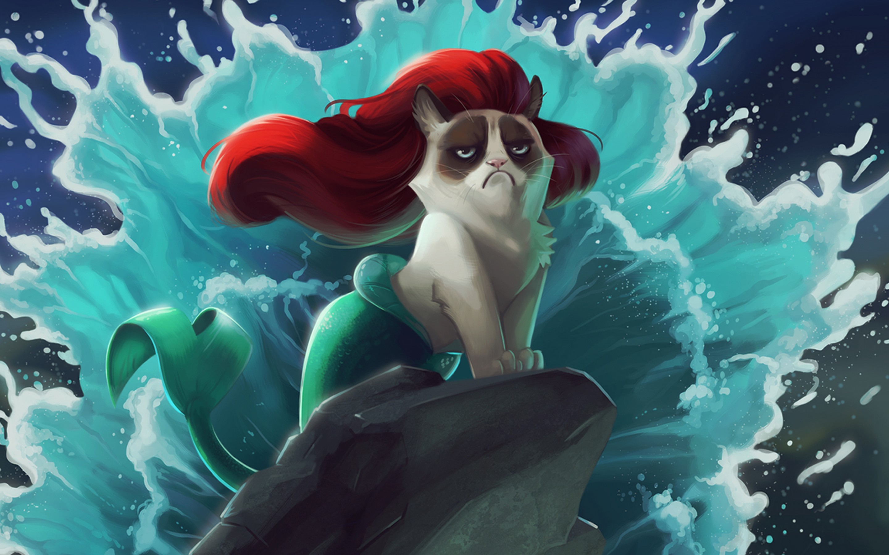 Cat mermaid wallpaper | anime | Wallpaper Better