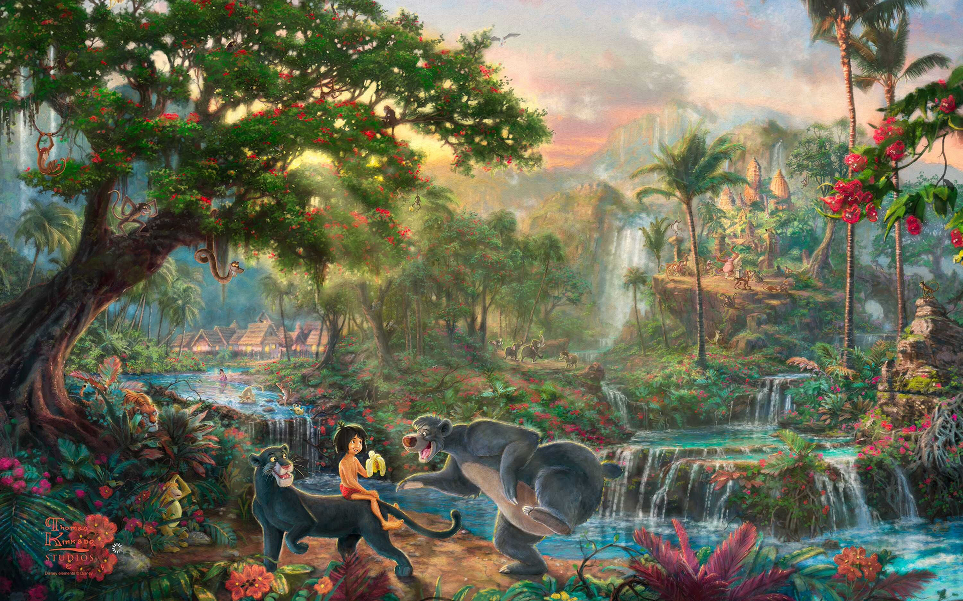 Jungle Book Jungle Drawing Disney HD wallpaper | art and ...