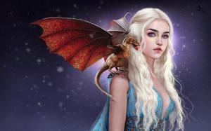 Game Of Thrones - Emilia Clarke Anime Art wallpaper thumb