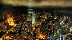 Kuala Lumpur At Night Hdr wallpaper thumb