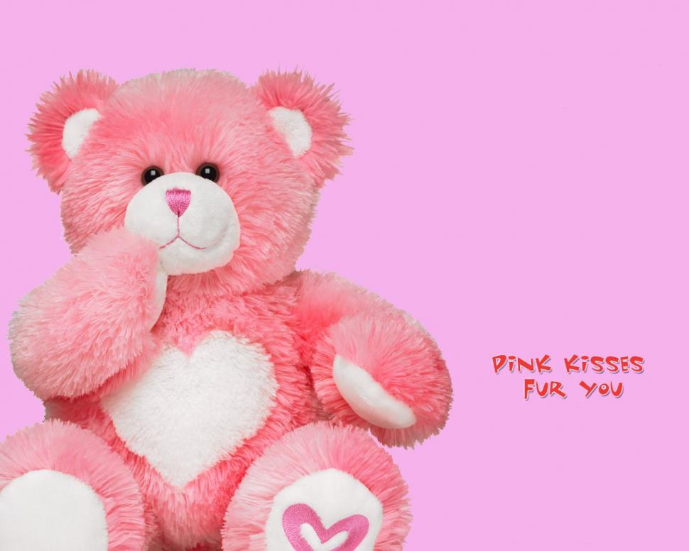 Teddy Bear Pink  Wide HD wallpaper,cute wallpaper,doll wallpaper,teddy bear wallpaper,valentine wallpaper,1280x1024 wallpaper
