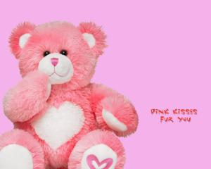 Teddy Bear Pink  Wide HD wallpaper thumb