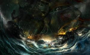 Battle On Stormy Seas wallpaper thumb