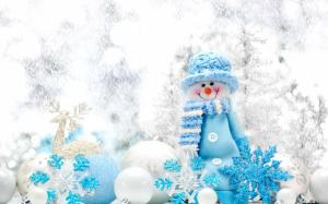 Dressed Snowman wallpaper thumb