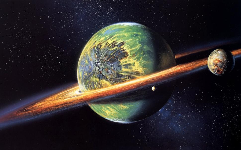 Suffered a collision of planets wallpaper,Collision HD wallpaper,Planet HD wallpaper,1920x1200 wallpaper