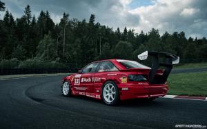 Audi Race Car Race Track HD wallpaper thumb