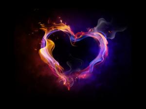 Fire Heart Love wallpaper thumb