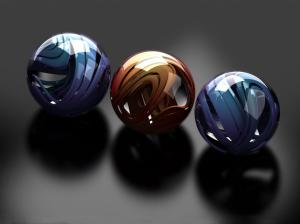 Three spheres wallpaper thumb