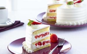 Strawberry cake wallpaper thumb