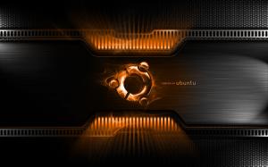 Orange Metal Linux Ubuntu Android wallpaper thumb