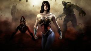 Injustice Wonder Woman Harley Quinn Batman HD wallpaper thumb