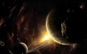 Space Asteroids Planets wallpaper thumb