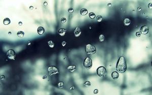 Water Drops Frozen Blur HD wallpaper thumb