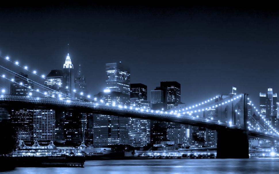 New York Brooklyn Bridge wallpaper,usa HD wallpaper,sua HD wallpaper,america HD wallpaper,city HD wallpaper,night HD wallpaper,lights HD wallpaper,1920x1200 wallpaper