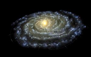 Milky Way map wallpaper thumb