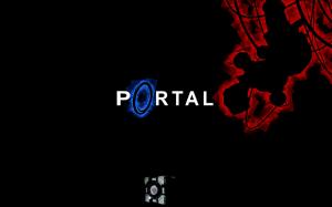 Portal Black HD wallpaper thumb