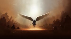 Diablo Wings Sword Demons Angel HD wallpaper thumb