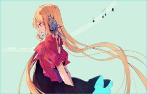 Anime Girls, Headphones, Blonde, Music wallpaper thumb