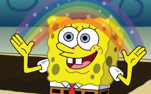 Spongebob Squarepants Rainbow HD wallpaper thumb