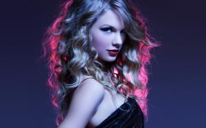 Taylor Swift, Celebrities, Star, Girl, Curly Hair, Long Hair, Face, Blonde, Beauty, Dark Background wallpaper thumb