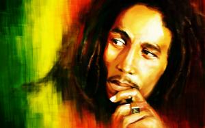Bob Marley Portrait Painting wallpaper thumb