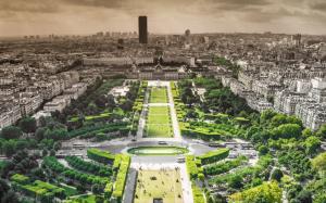 France, Paris, panoramic view wallpaper thumb