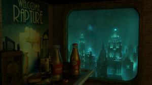 Bioshock Rapture Buildings Underwater Poster HD wallpaper thumb