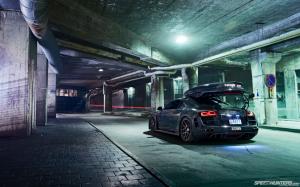 Audi R8 Carbon Fiber Night HD wallpaper thumb