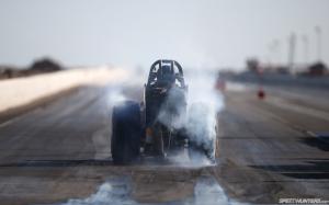 Drag Race Burnout Race Car Drag Strip Smoke HD wallpaper thumb