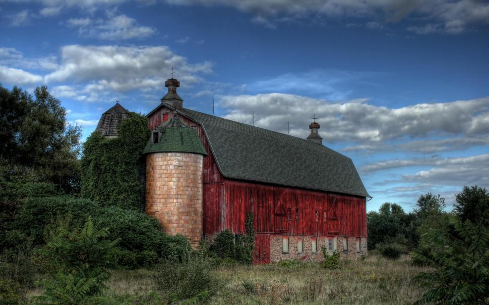 Old Red Barn wallpaper,barn HD wallpaper,nature & landscape HD wallpaper,2560x1600 wallpaper