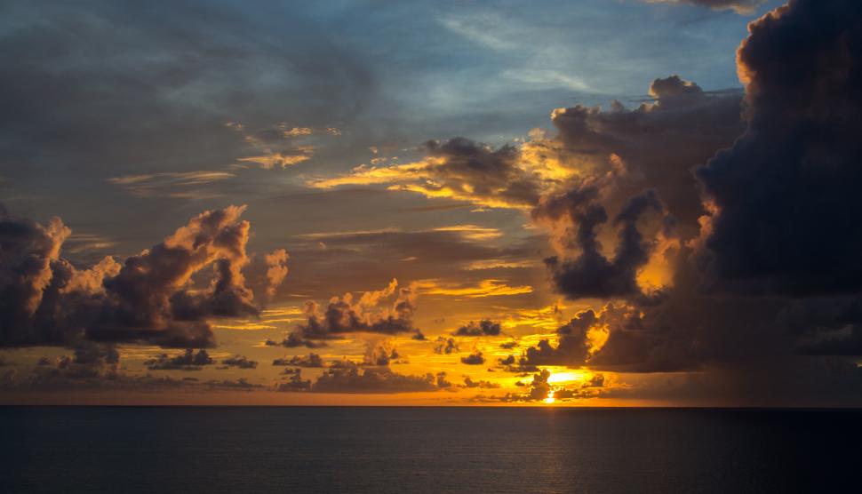 Sunset, sea, horizon wallpaper,clouds HD wallpaper,reflection HD wallpaper,horizon HD wallpaper,sea HD wallpaper,sunset HD wallpaper,4560x2618 wallpaper