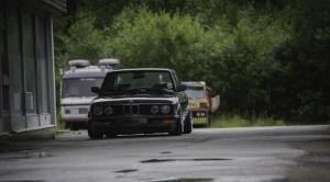 BMW E28, Stance, Stanceworks, Low, Norway, Summer, Rain, Trees wallpaper thumb
