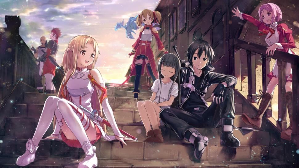 Anime Sword Art Online SAO HD wallpaper,cartoon/comic HD wallpaper,anime HD wallpaper,art HD wallpaper,sword HD wallpaper,online HD wallpaper,sao HD wallpaper,1920x1080 wallpaper