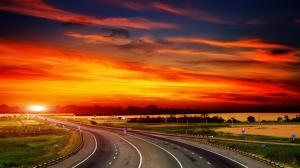 The Highway To Sunset wallpaper thumb