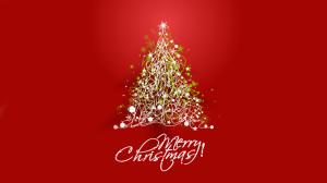 2017 merry christmas red background wallpaper thumb