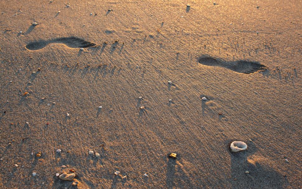 Beach Footprints Sand Shadow HD wallpaper,nature HD wallpaper,beach HD wallpaper,sand HD wallpaper,shadow HD wallpaper,footprints HD wallpaper,1920x1200 wallpaper