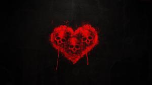 Skull heart wallpaper thumb