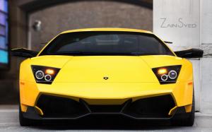 Lamborghini Murcielago LP670 Yellow Car wallpaper thumb