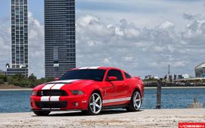 Red Car Shelby Ford GT500 wallpaper thumb
