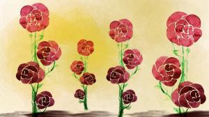 Roses In A Row wallpaper thumb