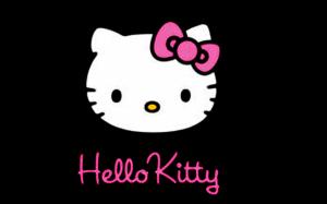 Hello Kitty Black Free Download wallpaper thumb