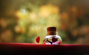 The key of love in a jar wallpaper thumb