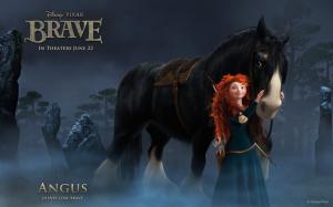 Merida & Angus in Brave HD wallpaper thumb
